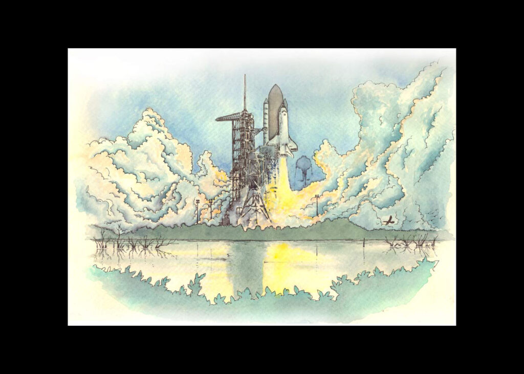 Science Shuttle illustration